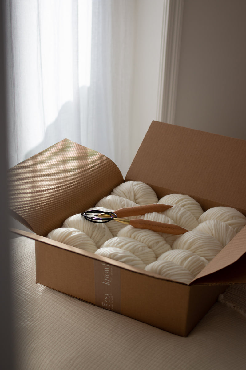 ISOBEL chunky knit blanket kit