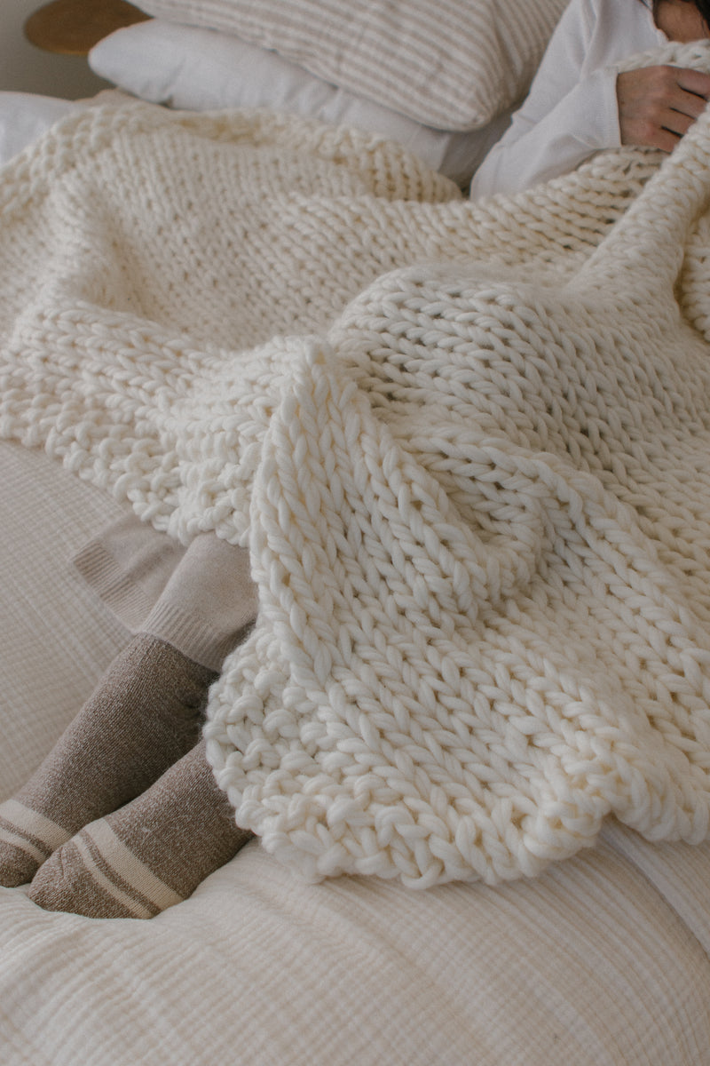 ISOBEL chunky knit blanket kit
