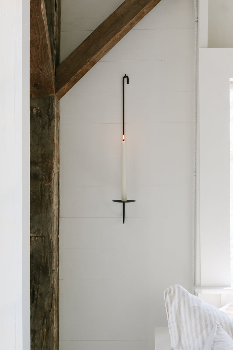 Iron Single Arm Candle Wall Sconce